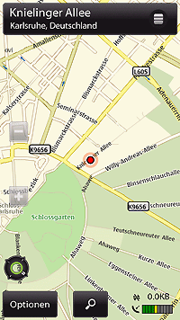 Ovi Maps auf dem Nokia N97 mit Kompass
