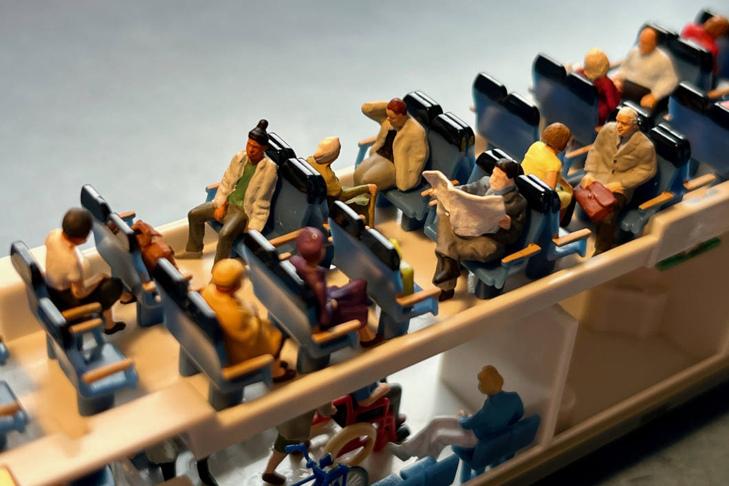 Preiser-Figuren im Wagen